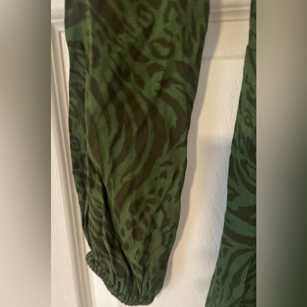 Women’s Reformation Mochi Jungle Animal Print Green Dress Party Event‎ Size 2. - Picture 5 of 10